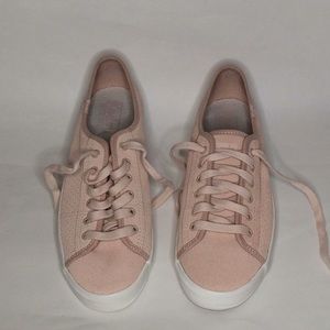 Keds pink faux suede sneakers 8